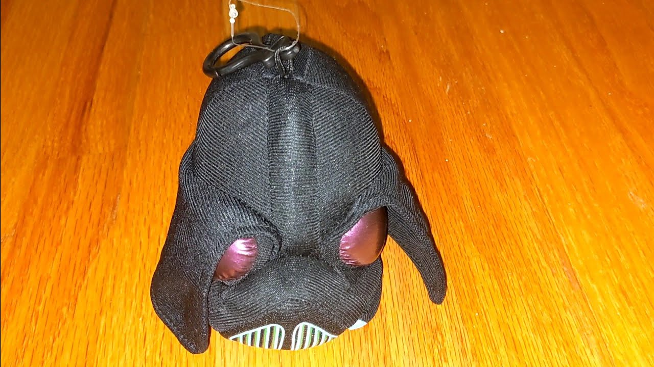 Angry Birds Plush #69 Animations Accessory Innovations Lard Vader Backpack-Clip Coin-Purse Plush