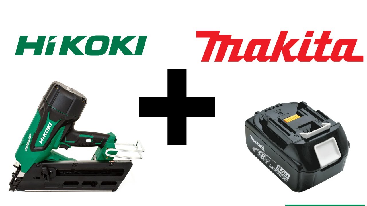 Аккумуляторный адаптер HIKOKI Makita для гвоздезабивателя NR1890DC