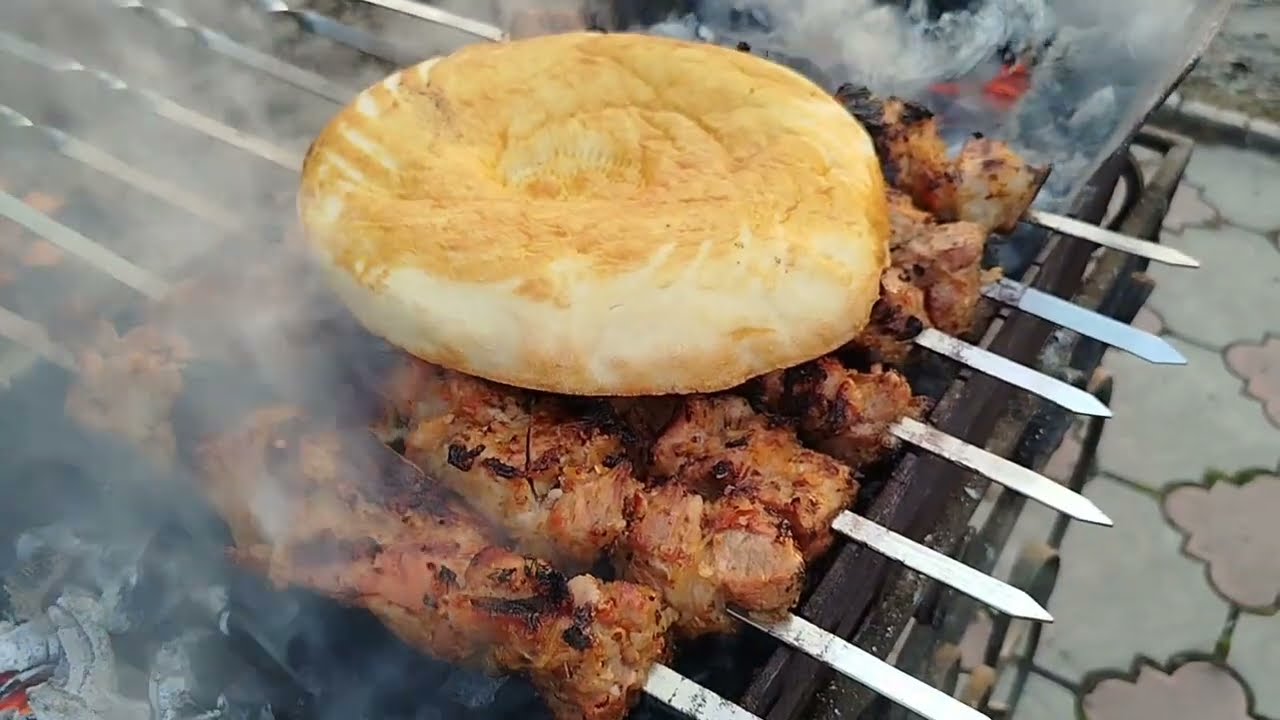 Шашлык. Быстрый маринад, гости на пороге. Сочное мясо за час. Вкусно и быстро. #рецепт#шашлык 