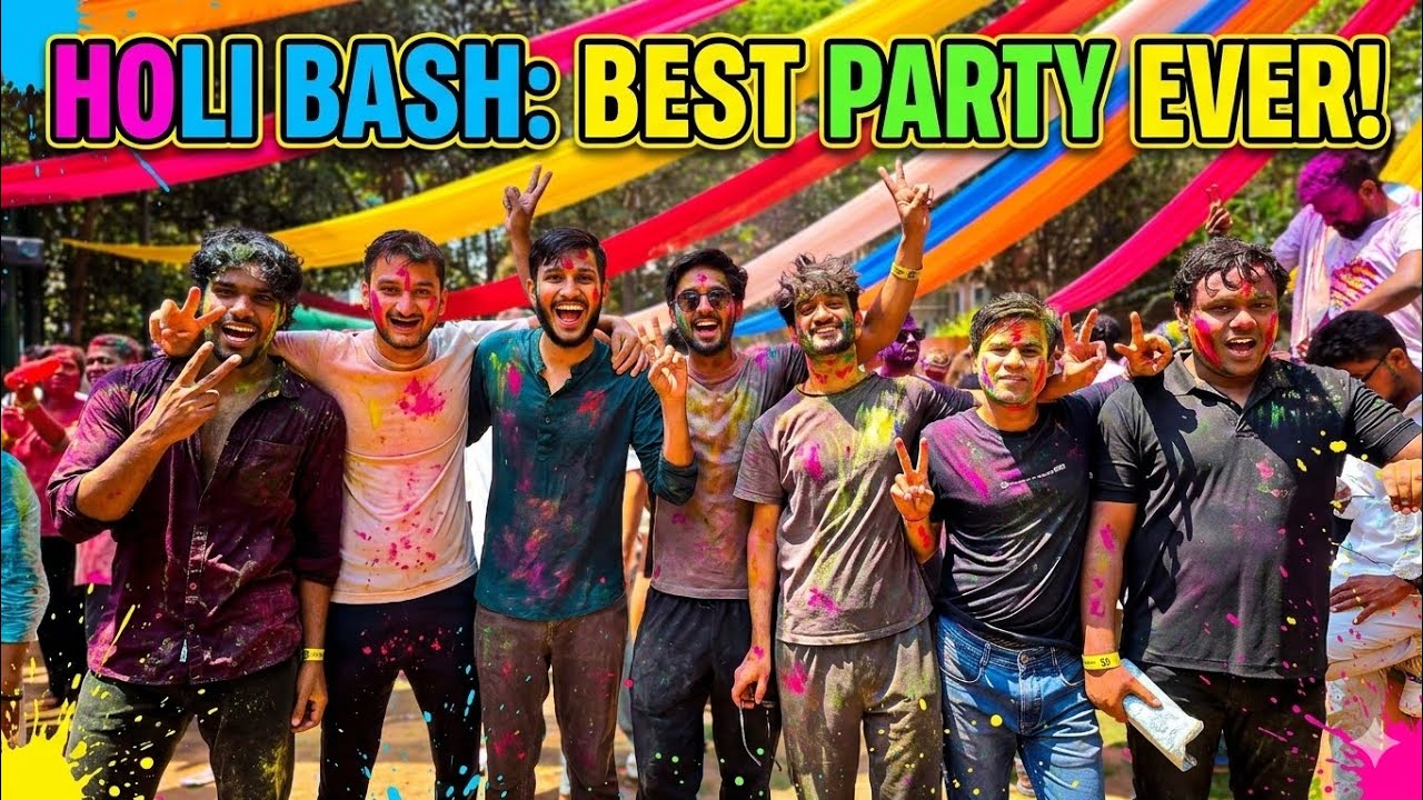 Playing Holi with Friends 🌈 Pure Festival Vibes