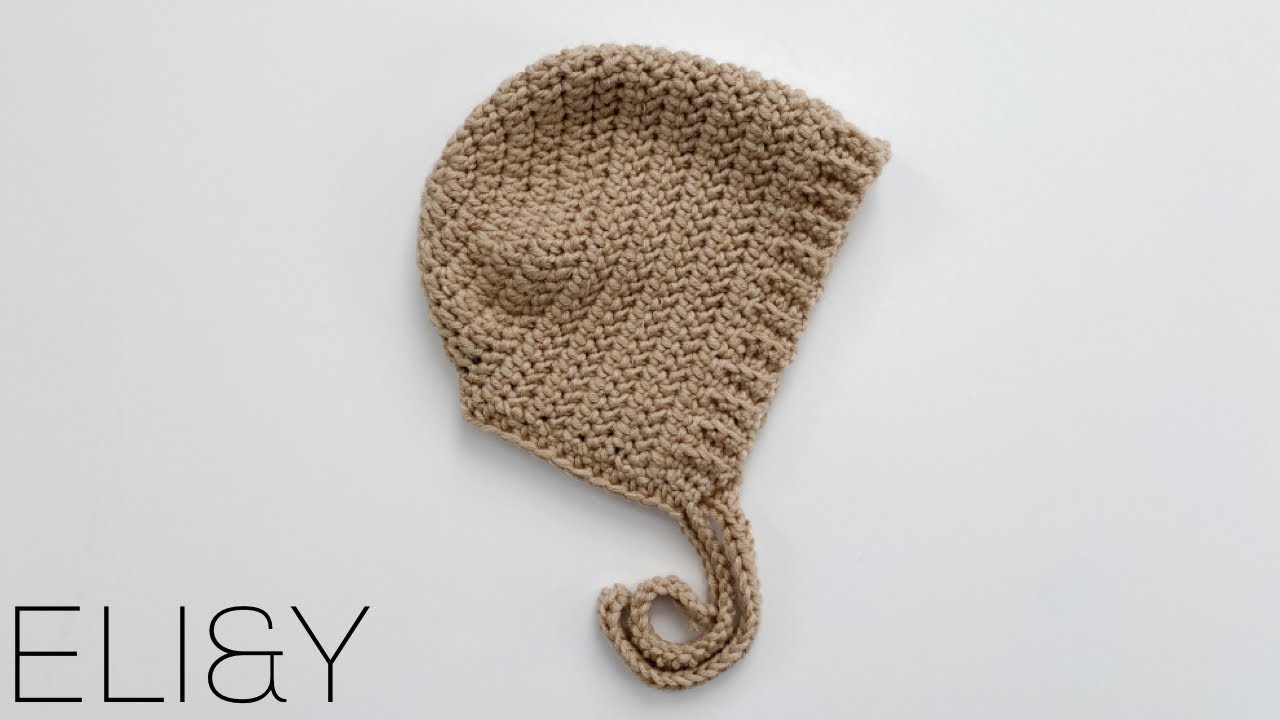 CROCHET HERRINGBONE BONNET *SIZE 6-9MO* | ELI&Y