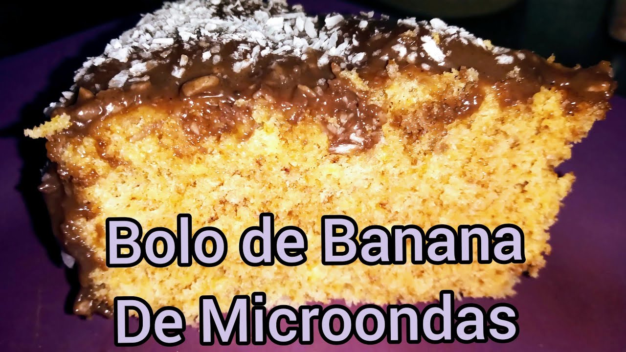 Bolo de Banana no Microondas     #bolodebanana/ #bolodemicroondas