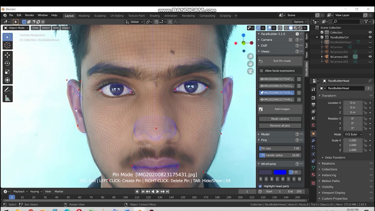 How to create 3D face in blender|Anotherthinking