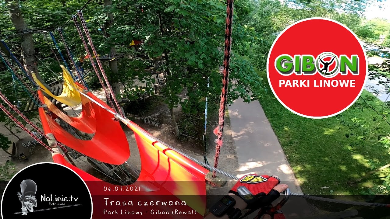 Park Linowy 133.7 - Gibon, Rewal - Trasa czerwona 06.07.2021