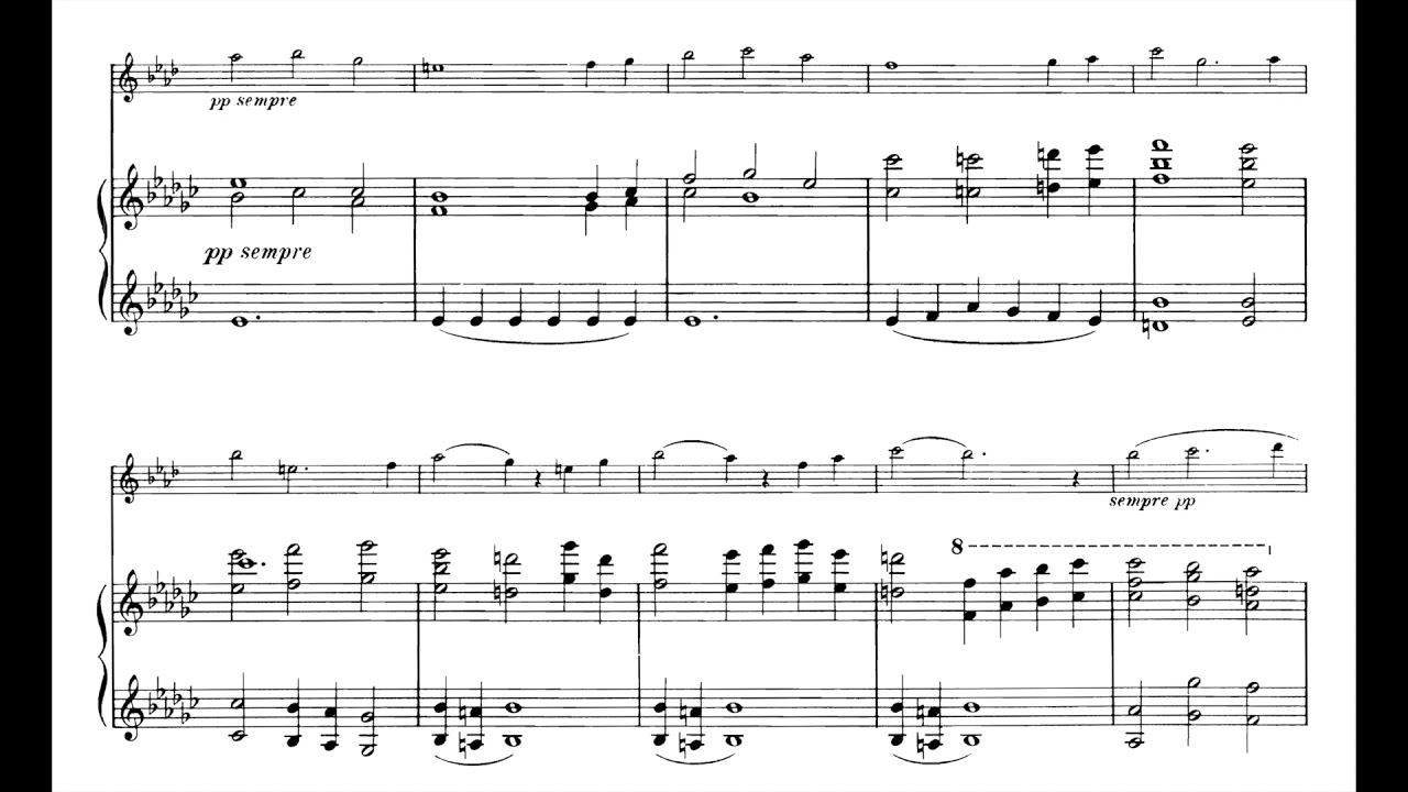 Saint-Saëns - Clarinet Sonata, 3rd & 4th Movs. (piano accompaniment)