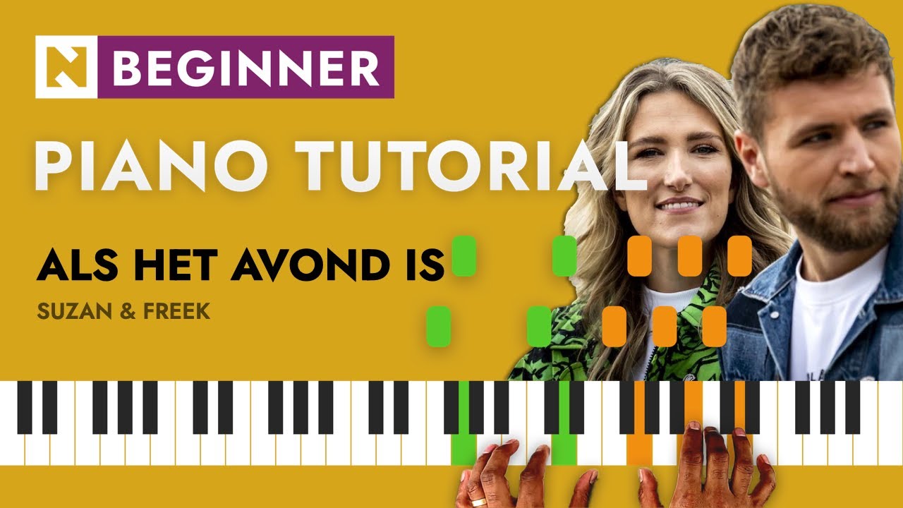 🎹 Suzan & Freek &ndash; Als het avond is | Piano Tutorial / Cover