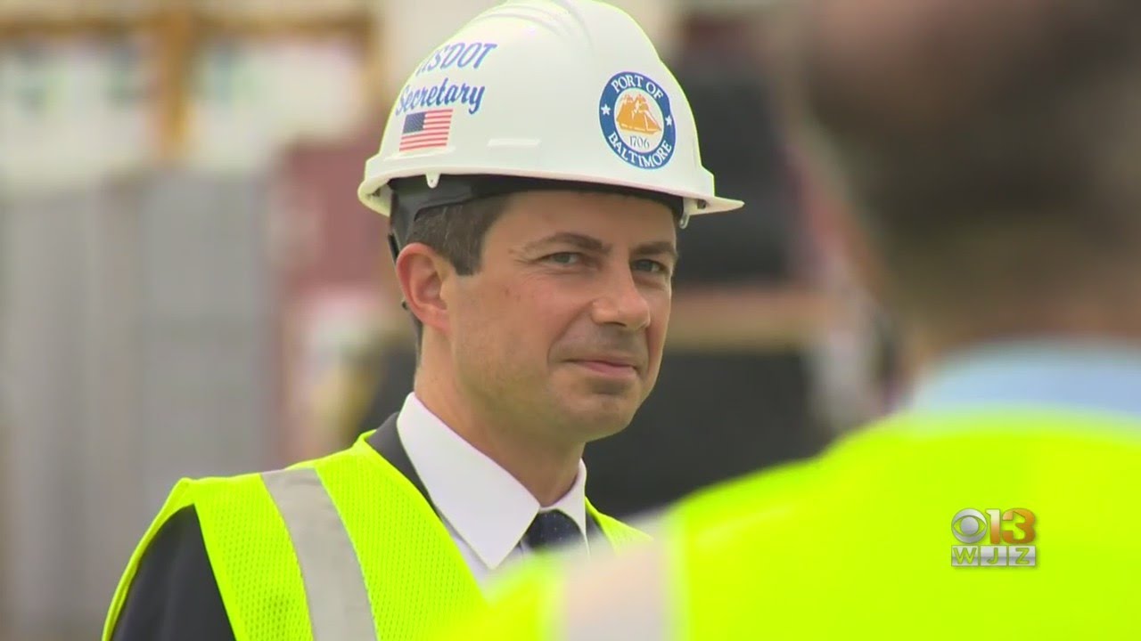 Transportation Secretary Pete Buttigieg Visits Baltimore To Promote Infrastructure Plan