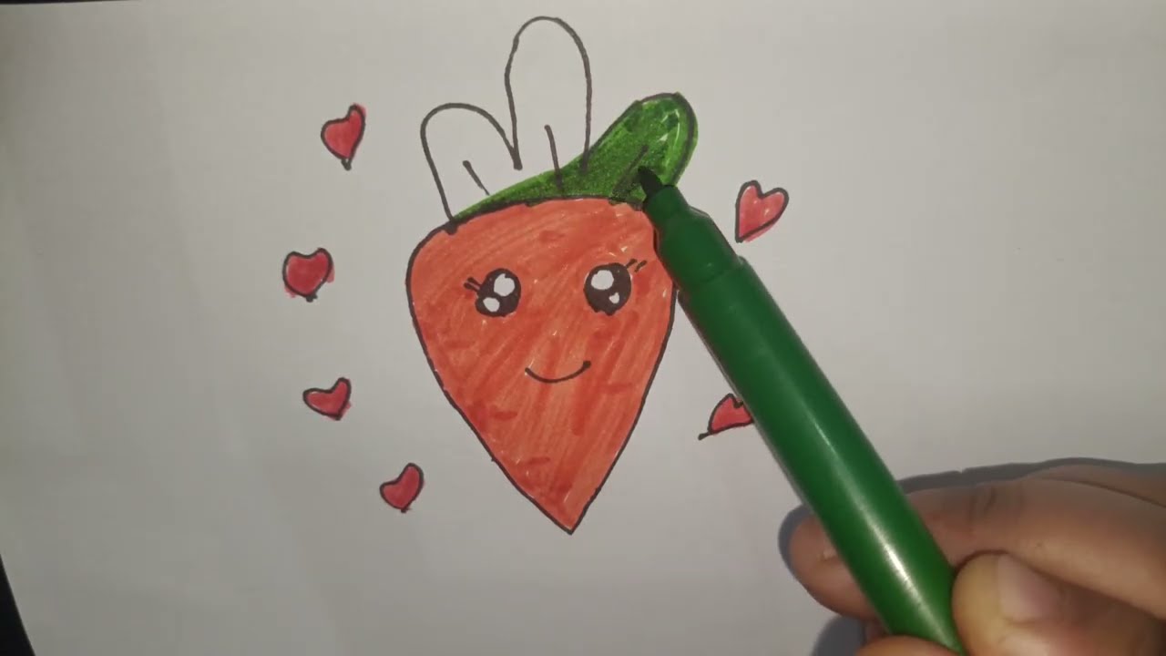  carrot easy drawing ideas simple way video