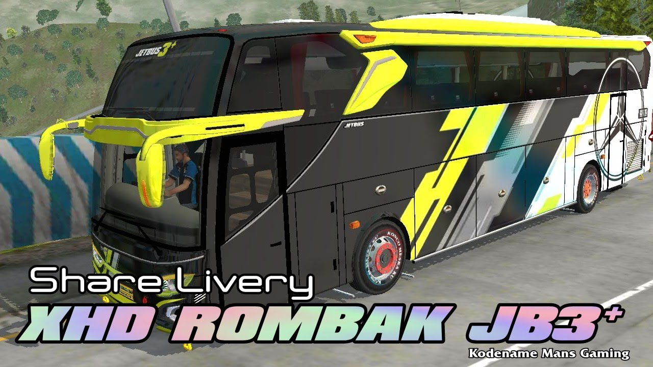 Share|| Livery Bussid polosan XHD rombak JB3 kodename @mansgaming jernih