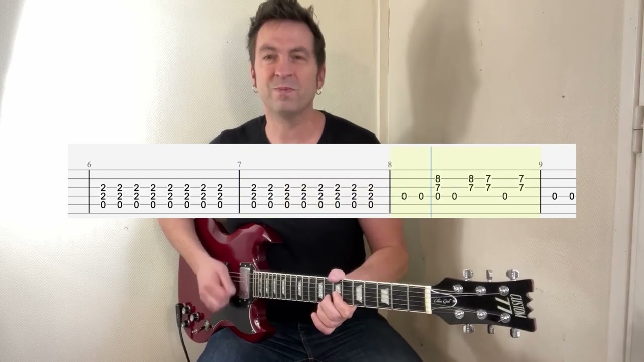 Eteins la Lumière Tuto Guitare + Tabs
