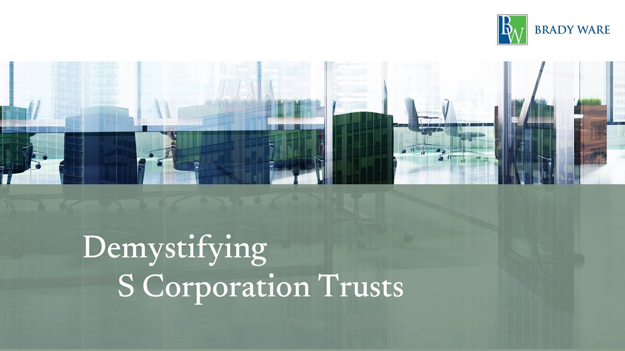Demystifying SCorp Trusts