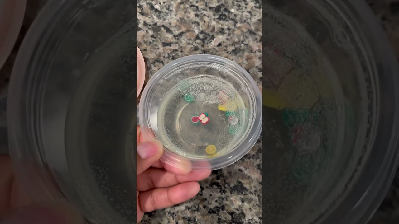 Clear Slime with Bracelet Beads are Ready #short