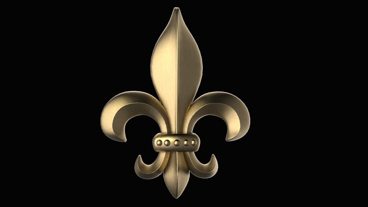 Sketchup - Fleur de lis Speed Modeling (SUbD)