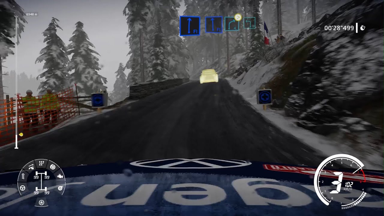 Exciting WRC 9 Col du Braus Ghost chase with VW Polo RS. Poursuite de fantôme Col de Braus sur WRC 9