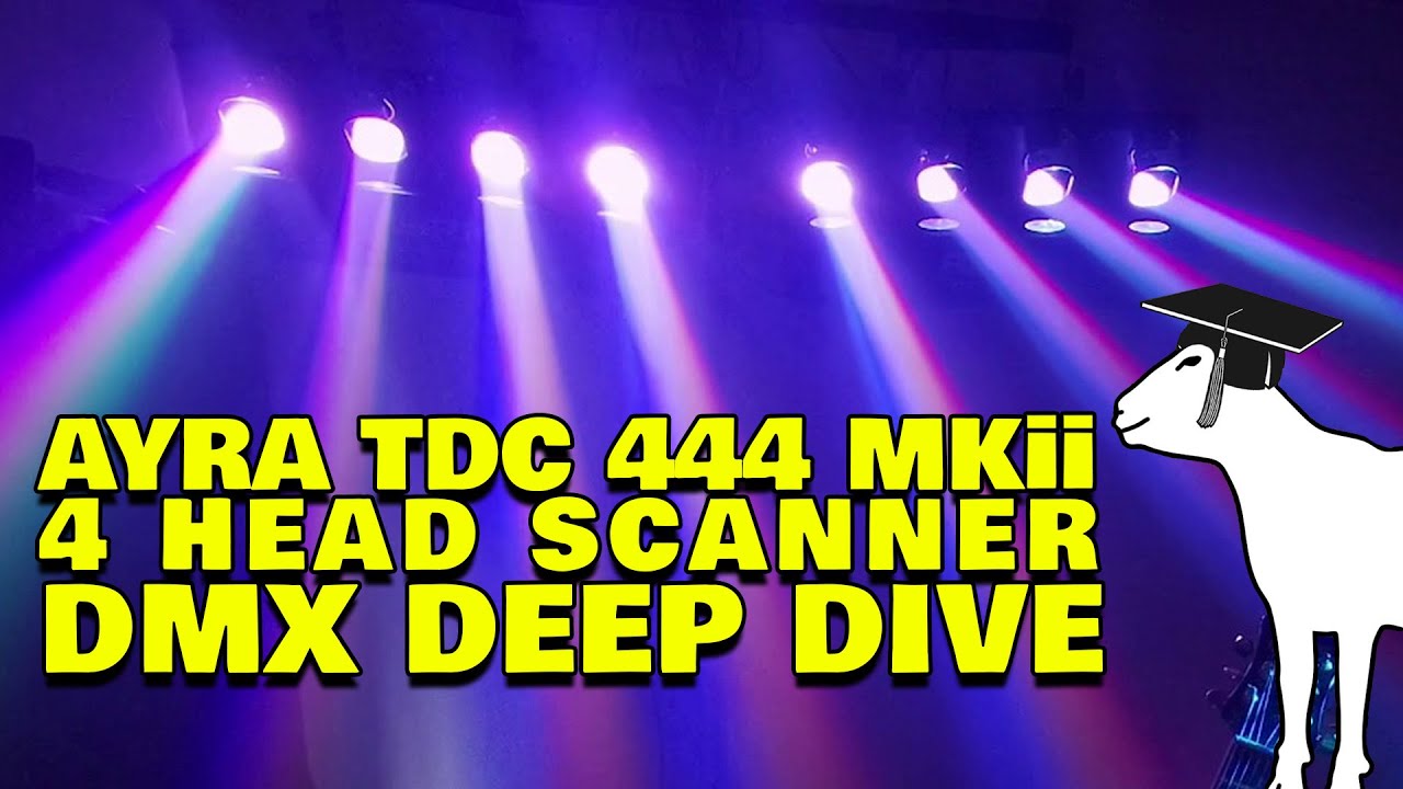 Ayra TDC 444 MKii - 4 Beam Scanner Lighting Fixture - Disco, Party, Bands, Theatre Shows