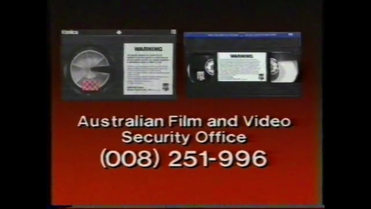 CBS/FOX Video Piracy Warning (Australia 1988-1989)