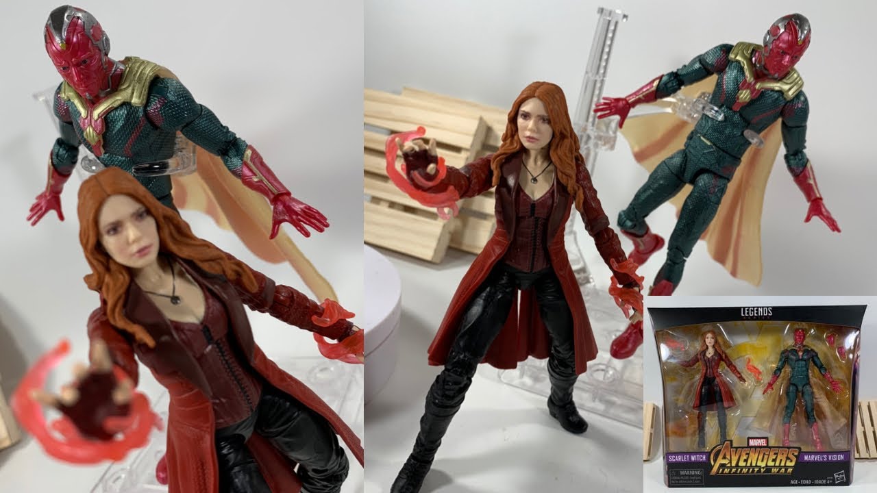Marvel Legends Scarlet Witch Vision Avengers Infinity War Action Figure 2 Pack Review