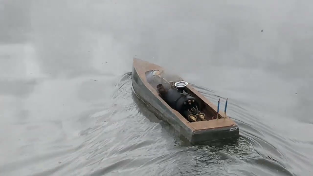 Test turbine à vapeur Microcosm avec hélice de 50 mm  - MYCP Modèle Yacht de Paris RC Mai 2023