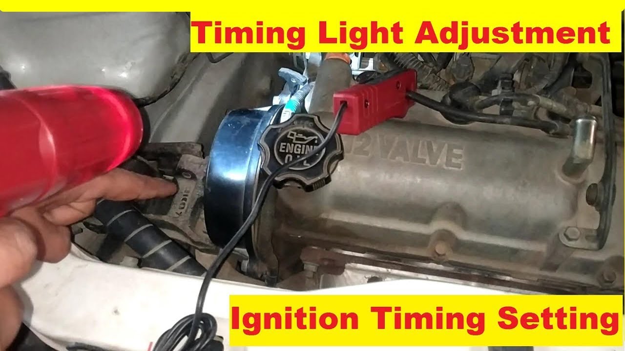 Ignition Timing checking and adjustment with Timing Light.