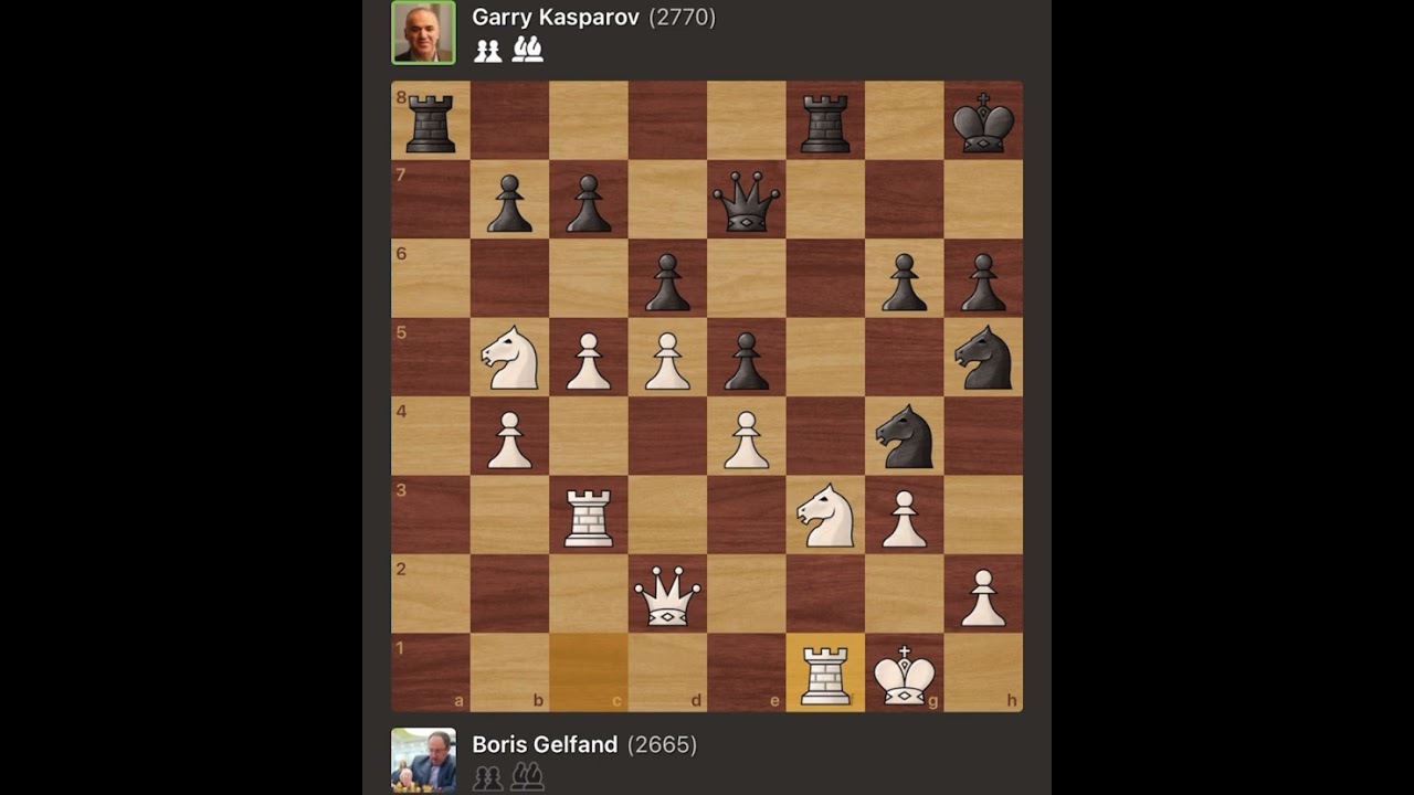 Boris Gelfand vs Garry Kasparov | Paris - France, 1991