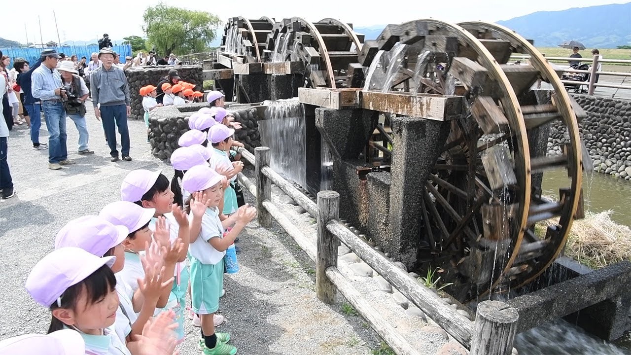 豪雨の影響を２年連続で受けた三連水車が稼働　福岡・朝倉