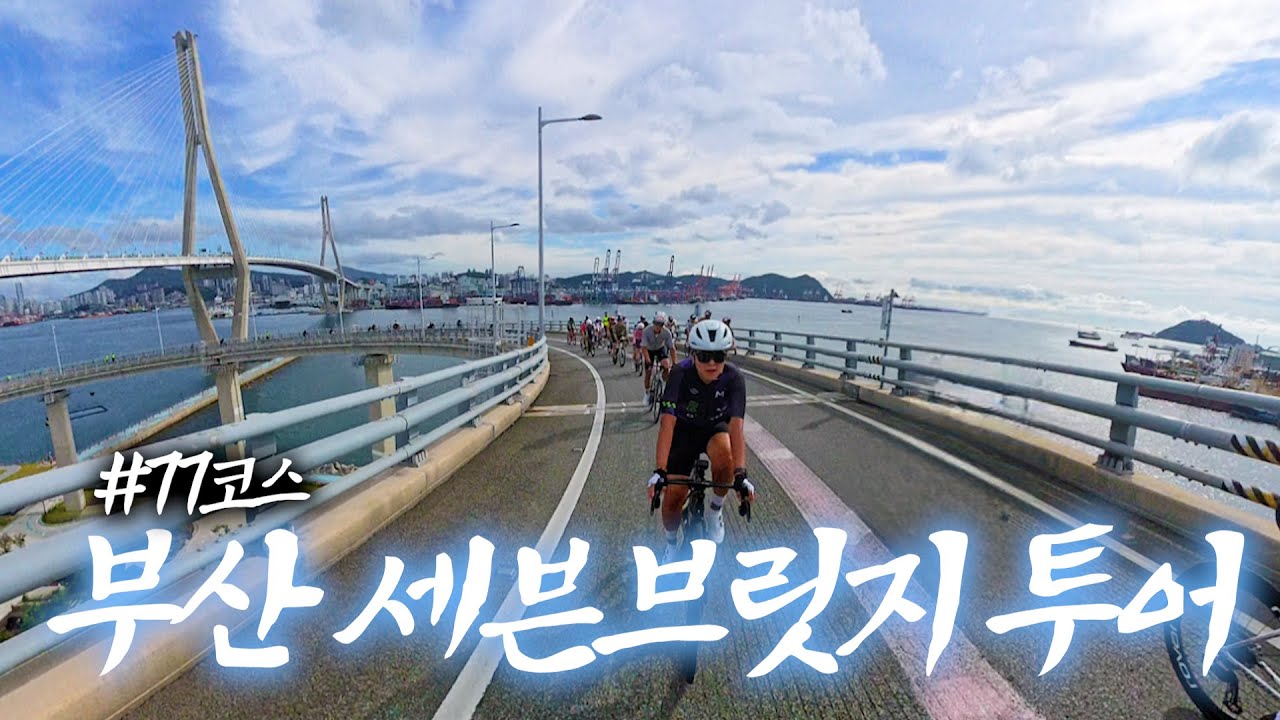 부산 세븐브릿지 투어 77km 코스 다녀왔습니다😍 역대급 라이딩🎈 #로드자전거 #라이딩