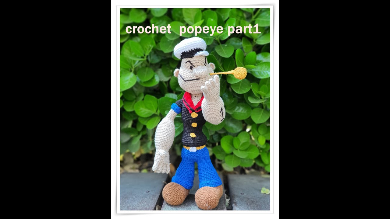 코바늘 amigurumi popeye,shoes,legs, part1