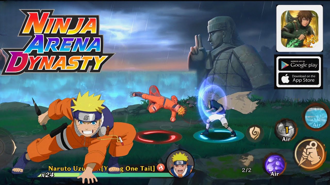 NINJA ARENA DYNASTY GAMEPLAY — новая PVP RPG экшен-игра для мобильных устройств.