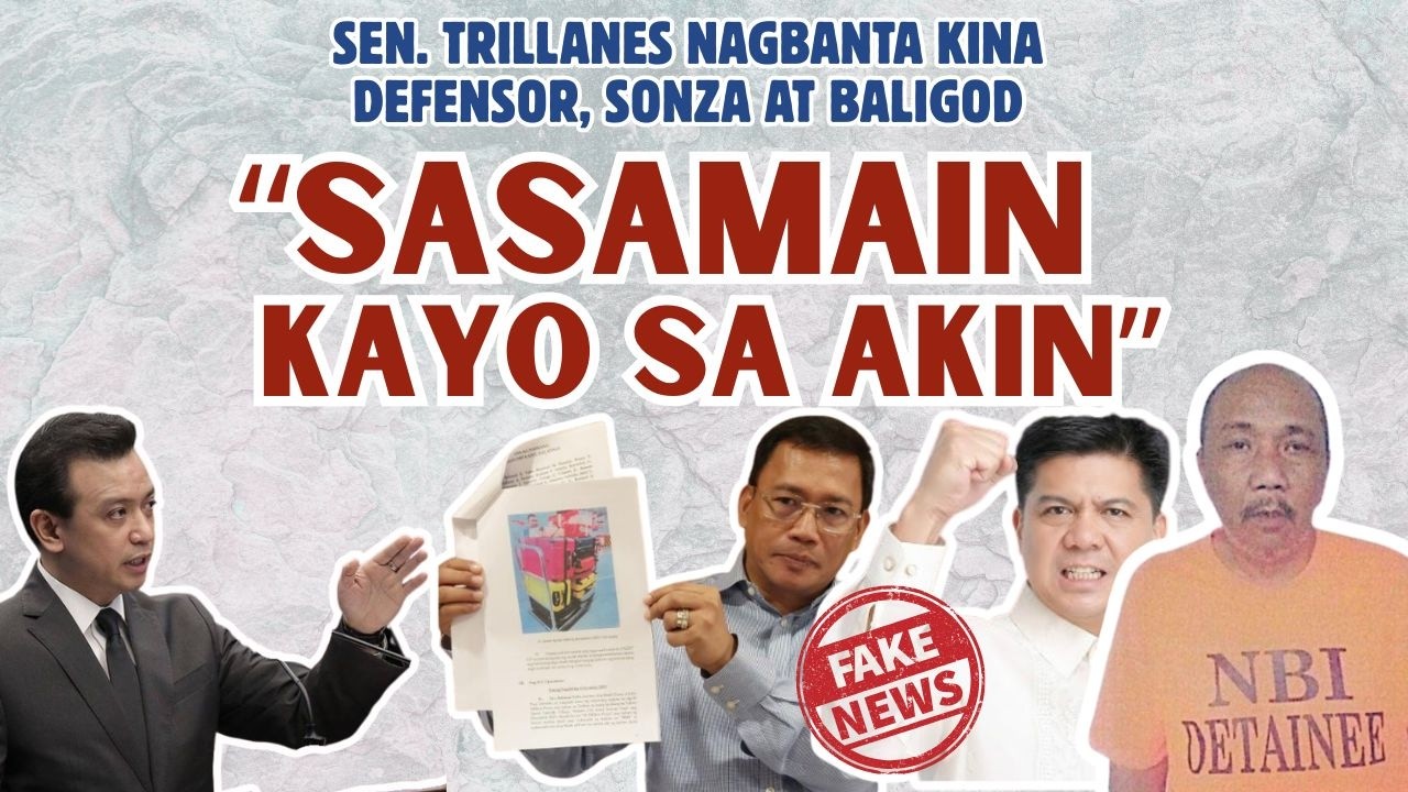 EX- SEN. TRILLANES  NAGBA NTA KINA MIKE DEFENSOR,  JAY SONZA AT LEVI BALIGOD:
