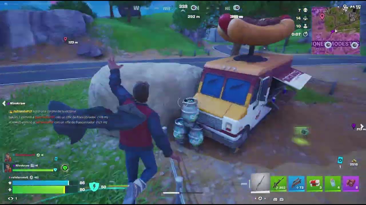 Fortnite (PS5) Zero Build - Terminó en 1 vs 1 y ganamos!