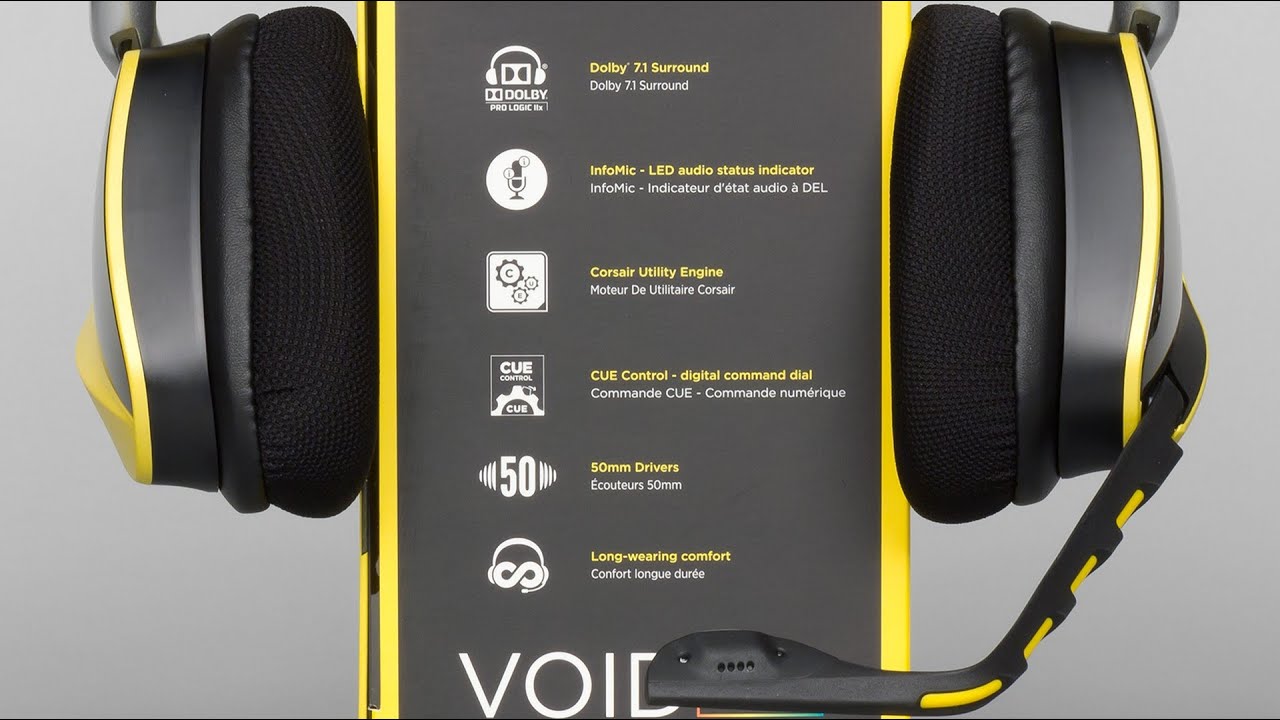 Corsair Void RGB Wireless - игровая беспроводная гарнитура