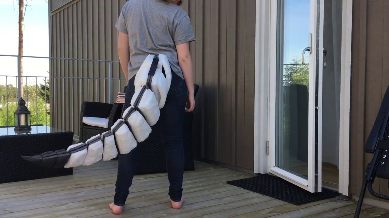 Super motion segmented fursuit foam tail
