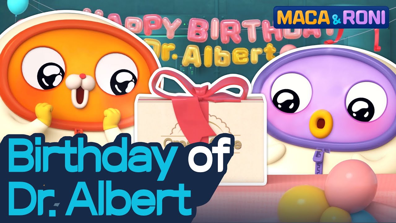 [MACA&RONI] Dr. Albert&rsquo;s Birthday | Macaandroni Channel | Cute & Comic Animation
