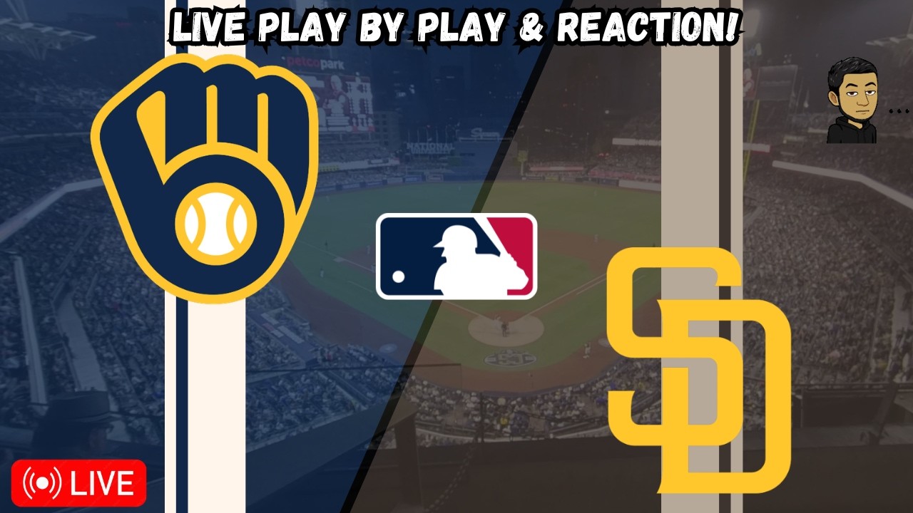 Milwaukee Brewers vs San Diego Padres | MLB Livestream Live Radio Broadcast