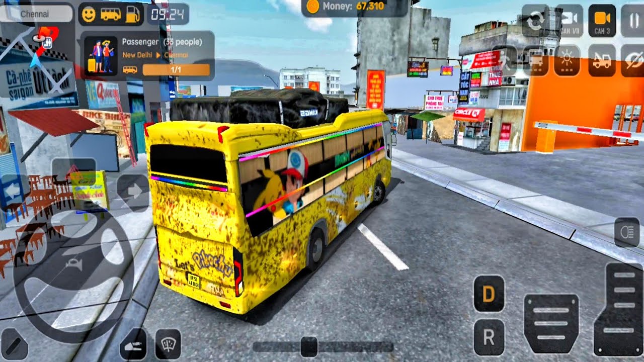 Coach Bus Simulator Vietnam Update Gameplay - Vip Bus City Roads Driving Game - Android Gameplay