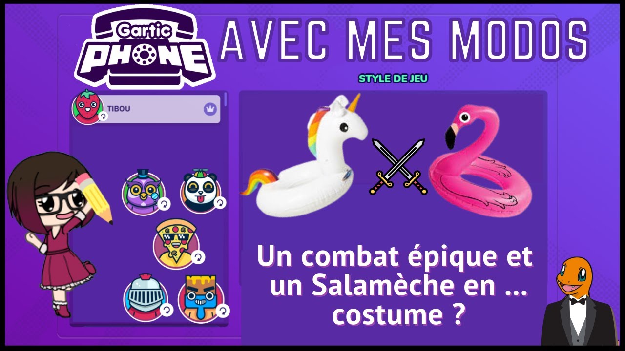Gartic Phone avec mes modos - on va dire que c'est spécial xDD