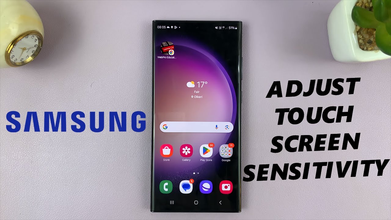 Как изменить чувствительность сенсорного экрана на телефоне Samsung