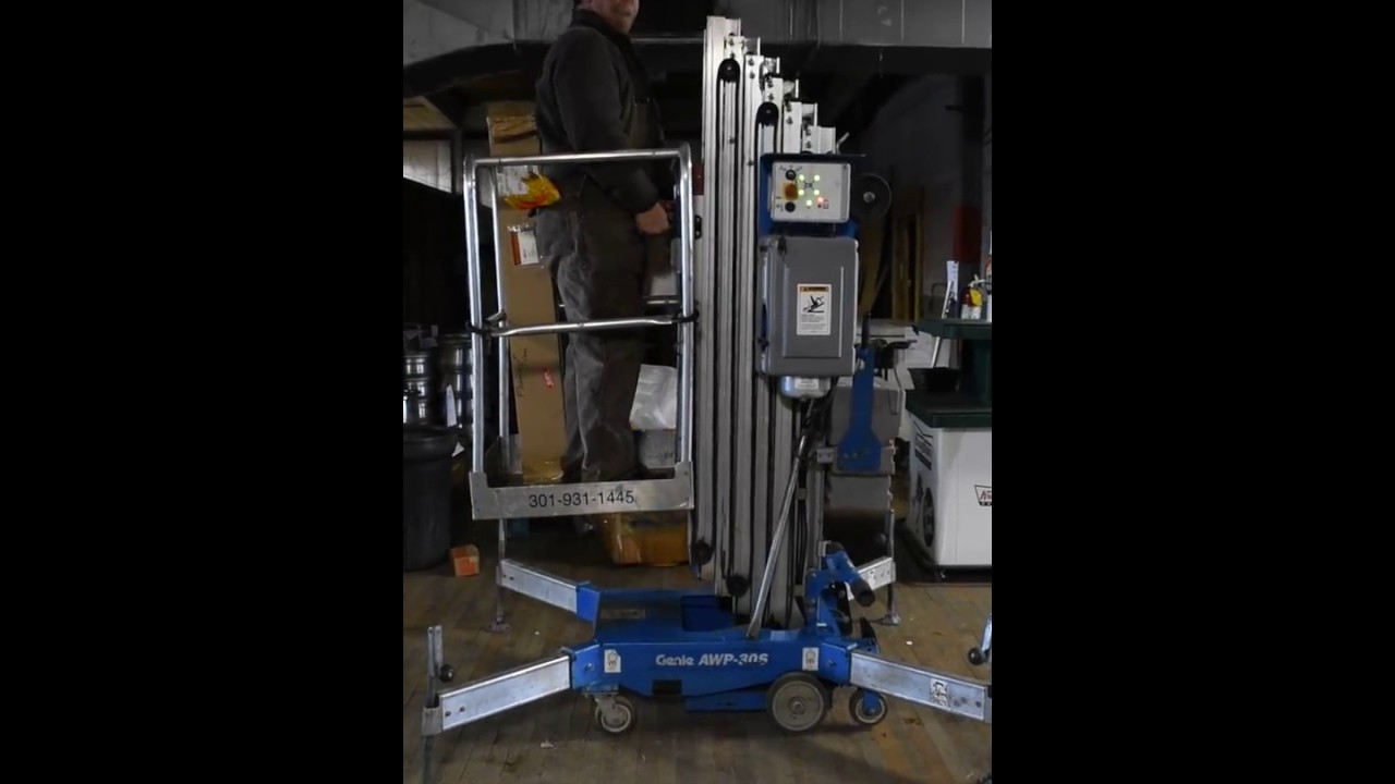 Genie AWP-30S Super Series Man Basket Scissor Lift Aerial Work Platform 35 FT 07