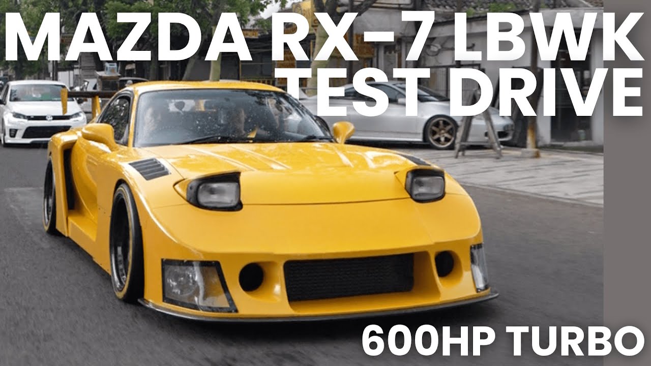 RX-7 LBWK ARIEF MUHAMMAD DIBAWA SAAT BADAI DI KOTA BANDUNG | Review Mazda RX-7 LBWK Super Silhouette
