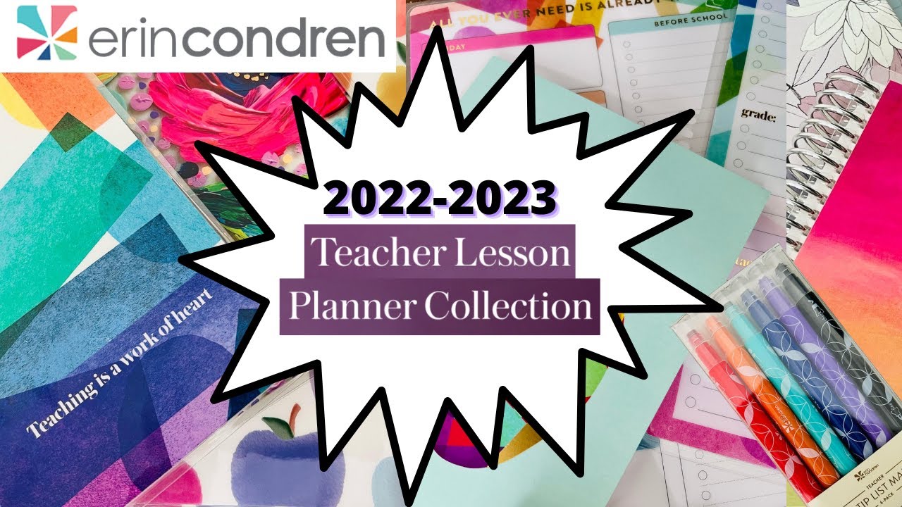 ERIN CONDREN TEACHER PLANNER & ACCESSORIES | 2022 2023