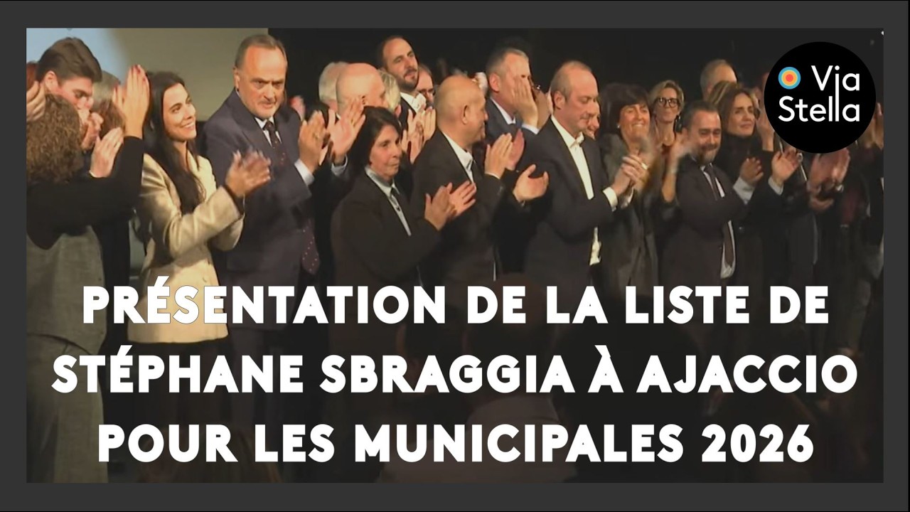 Présentation de la liste de Stéphane Sbraggia à Ajaccio pour les municipales 2026.