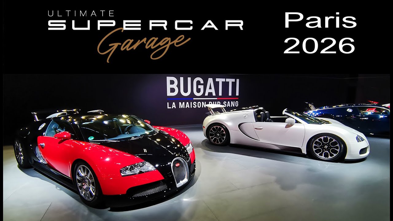 Visite de l'ULTIMATE SUPERCAR GARAGE - Des millions d'euros en Bugatti et Pagani au Rétromobile 2026