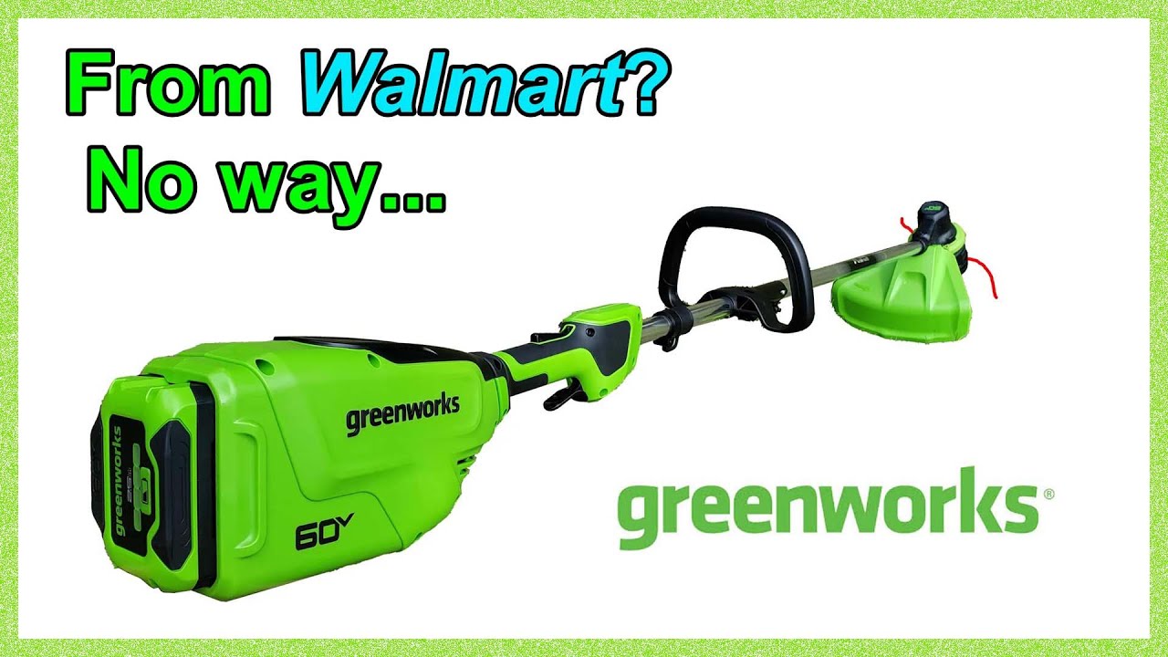 Greenworks 60V battery string trimmer REVIEW!