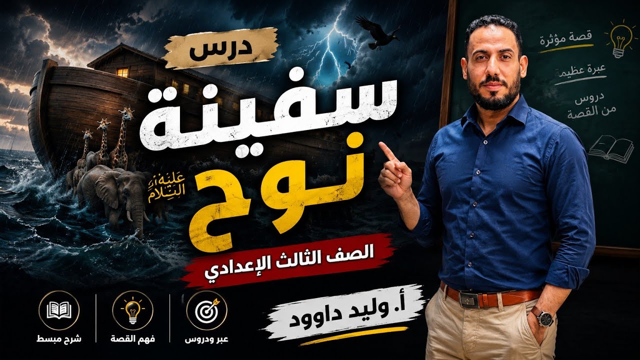 درس سفينة نوح عليه السلام #الصف_الثالث_متوسط #النحو 