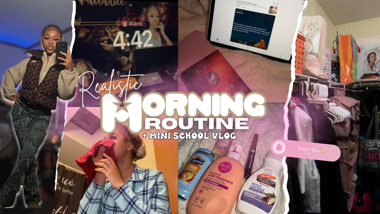 MY *realistic* 5AM MORNING ROUTINE Vlog ✰ ootd, hygiene, chit chat, bible study, school ✰| Kaelariee