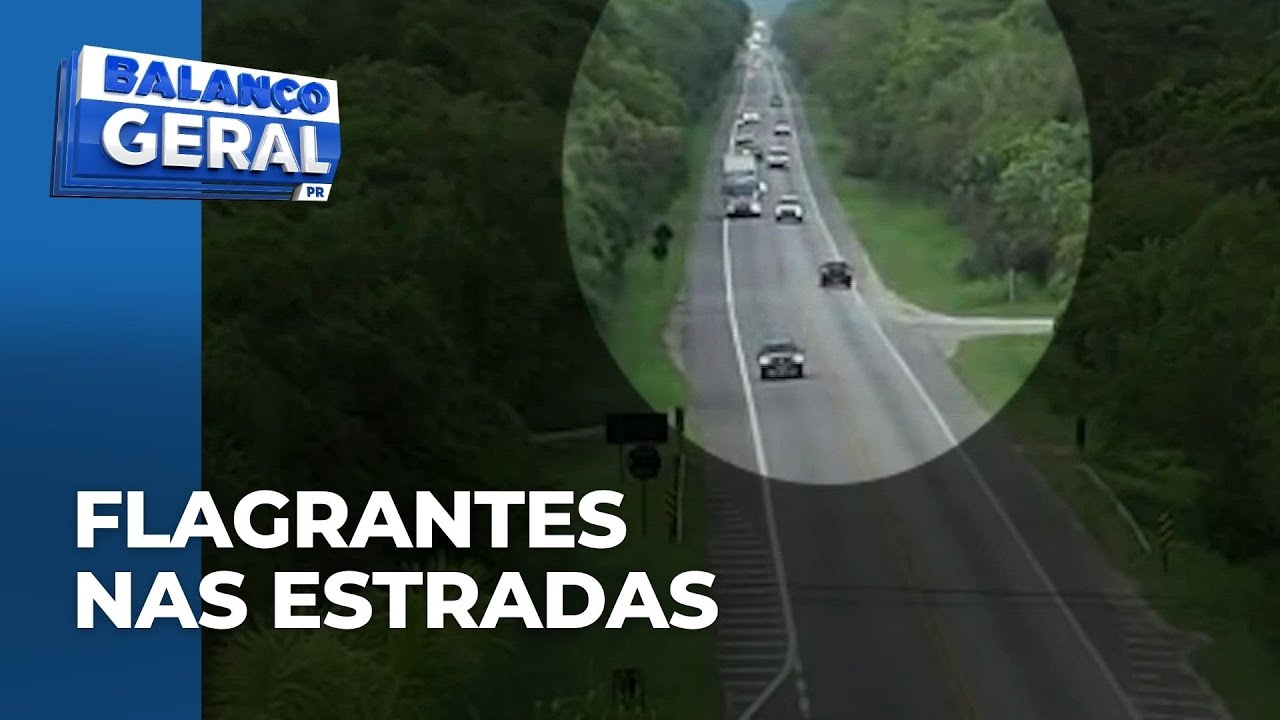 Ultrapassagens e conversões em locais proibidos: drones da PM reforçam fiscalização nas estradas
