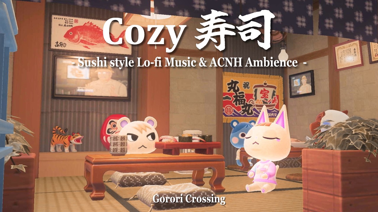 【あつ森BGM】🍣魚も売ってる港近くのお寿司屋さん｜Lo-Fi HipHop｜作業・勉強・リラックス用 BGM Playlist【ACNH Chillhop】