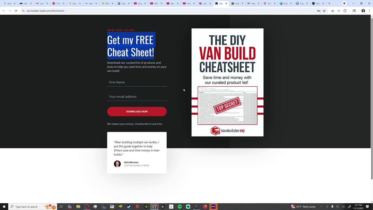 Vanbuilder HQ is Live!