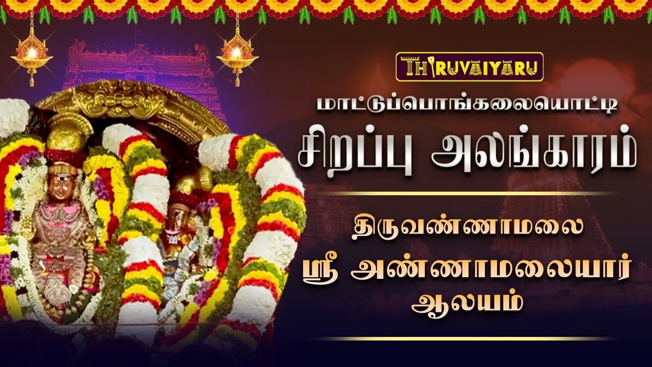 திருவண்ணாமலை ஸ்ரீ அண்ணாமலையார் ஆலய மாட்டுப் பொங்கலையொட்டி சிறப்பு அலங்காரம் | Sirappu Alangaram