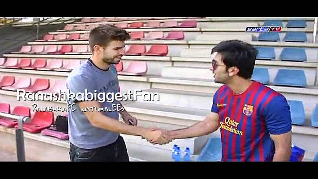 Ranbir Kapoor meet  The Barcelona Team